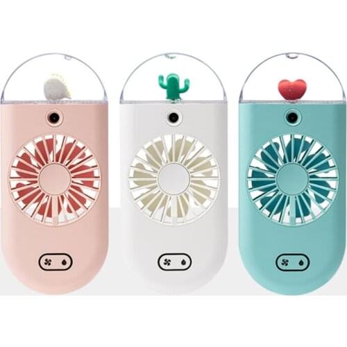 Portable Handheld Fan Mini Mobilephone Style Spray Fan Portable Spray Fan Rechargeable 3 Wind Speed for Kids Adults Camp