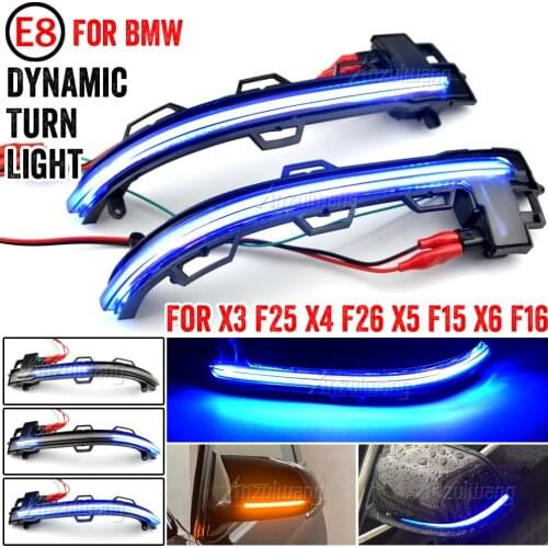 Side Rearview Mirror Indicator Blinker Light Sequential Dynamic Turn Signal For BMW X3 X4 X5 X6 F25 LCI F26 F15 F16 2014 - 2018
