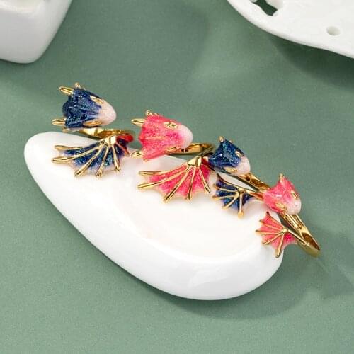 Romantic Luxury Knight Dragon Rings For Women Romantic Enamel Adjustable Copper Ring Good Gift Party Jewelry Accessories