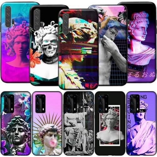 GX134 Medusa Vaporwave Glitch David Silicone Case for Honor 6A 7A 3GB 7C 7X 8 8A 8X 8C 9 10 Lite View 20S 9A 10X Max Pro
