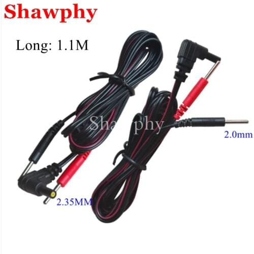 Replacement Jack DC Head 2.35mm Electrode Lead Wires Connector Cables Connect TENS 7000 Unit or Physiotherapy Machine