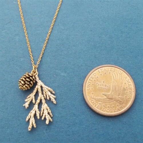 Retro Branches Pine Cones modeling Three kinds Colour Whatever You Choose Banquet Party Necklace