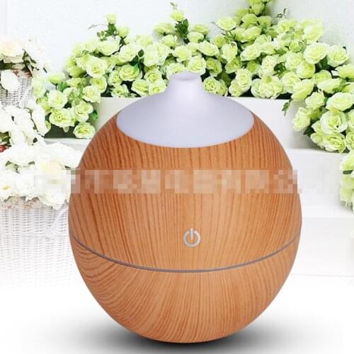 Air Humidifier Light Mist Maker USB Aroma Essential Oil Diffuser Aromatherapy Cool Ultrasonic Wood Grain Lamp Scent Diffuser