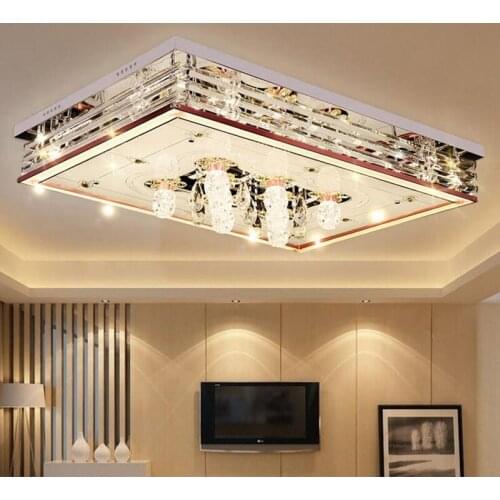 Highlighted Crystal Ceiling Light Bedroom Living Room Ceiling Light Fashion LED Ceiling Light Crystal LED lighting fixture led