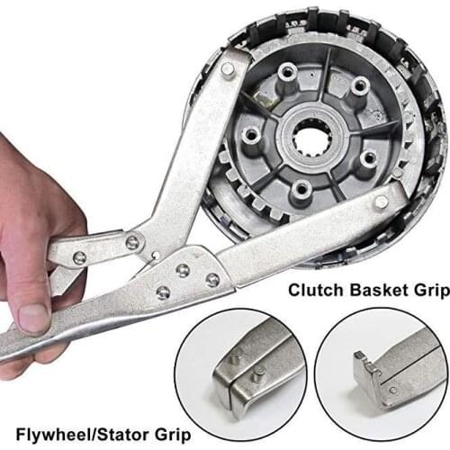 Universal Motorcycle Tools Clutch Holding Tool Motorbike Clutch Hub Basket Flywheel Holder Wrench Repair Removal