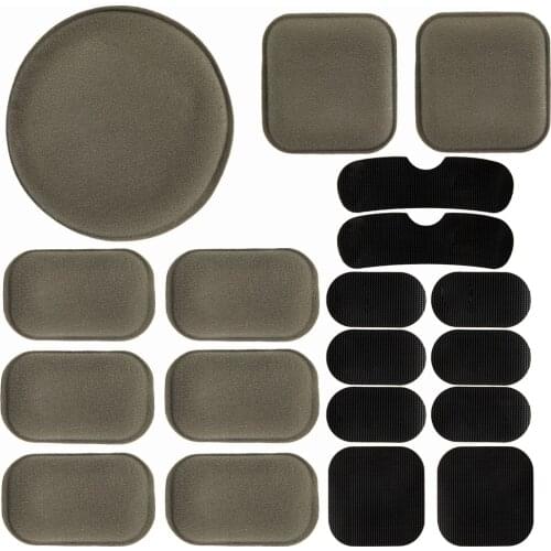 Universal Airsoft Helmet Pads 19pcs/Set Tactical Helmet Replacement EVA Foam Motorcycle Cycling Padding for Fast Mich CS ACH FMA