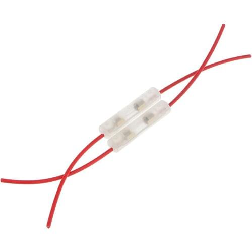 15A Glass Fuse Wire Holder Box 10pcs for Auto Car Truck Motorcycle Motorbike 24.5cm / 9.65 inch