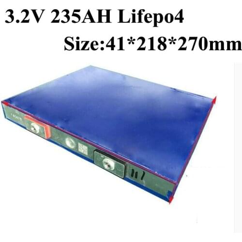 2pcs Real Capacity Lifepo4 Battery 235ah 240Ah Cells 3.2V Lithium Bateria 3C Discharge for Diy 12v 24v Motor Homes/ship Machine