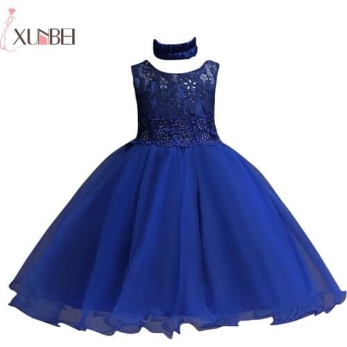 Ball Gown O Neck Sleeveless Flower Girl Dresses For Weddings 2017 Beaded Bow Belt Appliques Lovely First Communion Dress