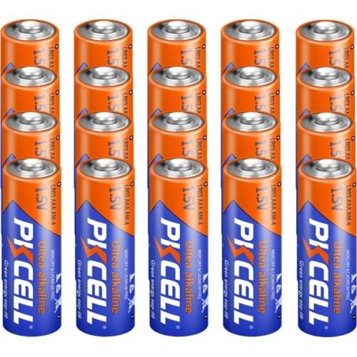 40Pcs PKCELL AAA LR03 Super Alkaline Dry Battery LR03P R03P R03 1.5V 140min For camera calculator alarm clock mouse