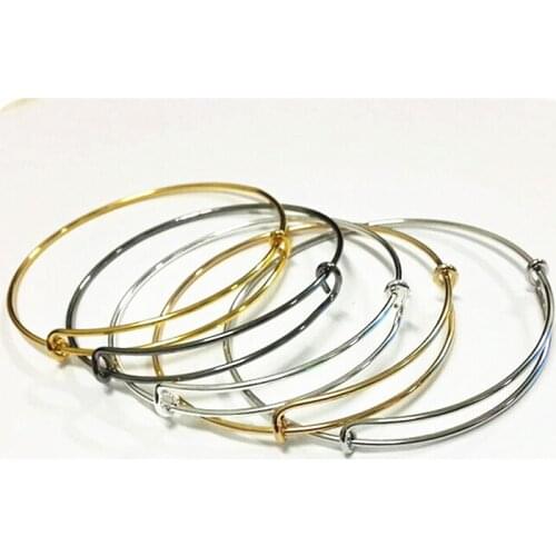 Five Colors Fashion Push-pull Bracelet Activity Adjustable Steel Wire Hand DIY Telescopic Bracelet