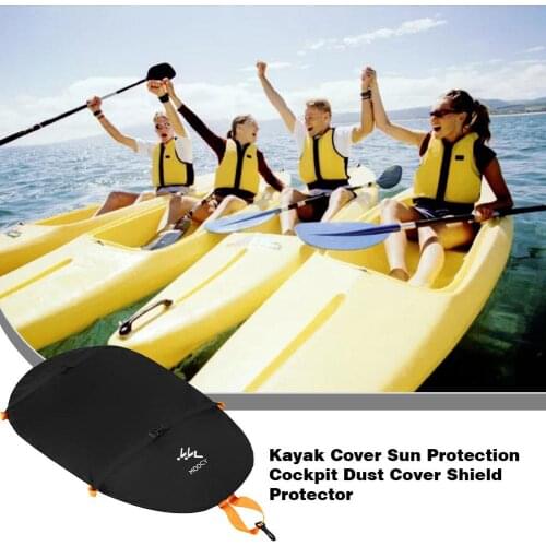 Kayak Cover Sun Protection Cockpit Dust Cover Shield Protector Adjustable Kayak Canopy With Breathable Tear Resistant