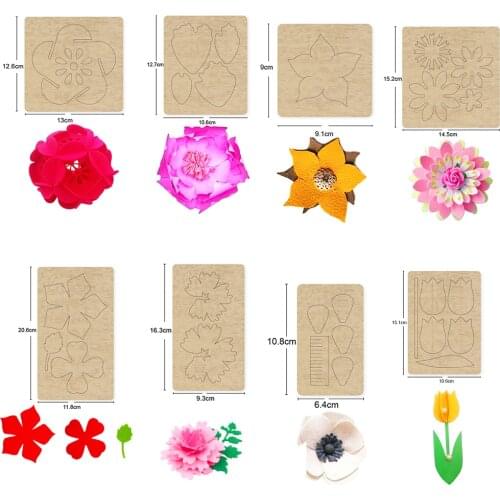 Flower leather 2021 New cutting custom mold craft DIY wood template knife punch tool scrapbook cutting mold cutting machine