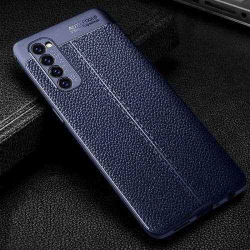 For Oppo Reno4 Pro Case TPU Silicone Leather Shell Soft Rubber Protective Phone Case For Oppo Reno 4 Pro Cover for Reno5 Pro