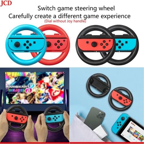 JCD Soporte de controlador de volante izquierdo y derecho, agarre para Nintendo Switch, 2Uds