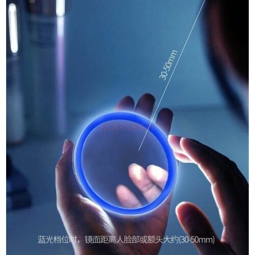 Makeup Mirror Led Fluorescent Lamp Girl Heart Portable Folding Portable Net Red Fill Light Dressing Mirror Sale