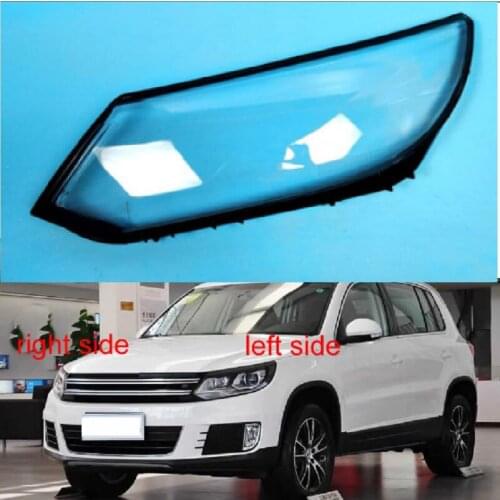 Car Headlamp Lens For Volkswagen VW Tiguan 2013 2014 2015 2016 Headlight Cover Front Headlamps Transparent Lampshades Lamp Shel