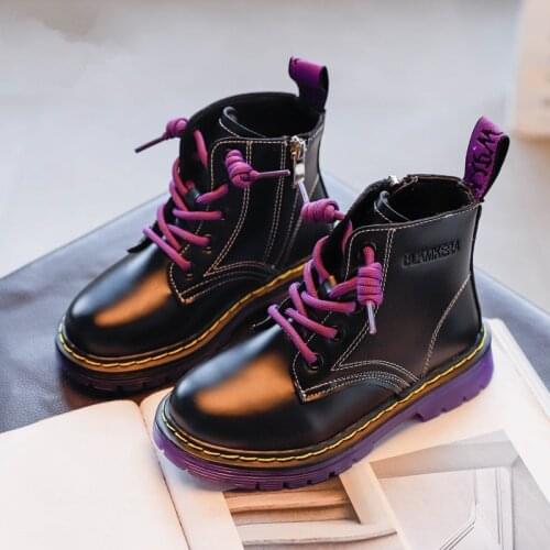 MINISED Leather Boots For Girls