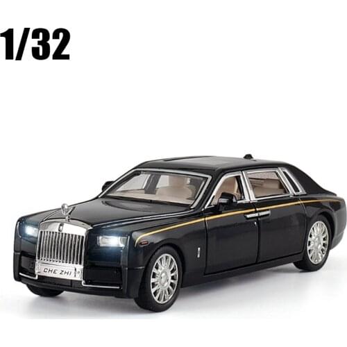 1:32 Rolls-Royce Phantom Alloy Car Model Diecasts & Toy Vehicles Sound Pull Back For Children Gifts Boy Toy Free Shipping