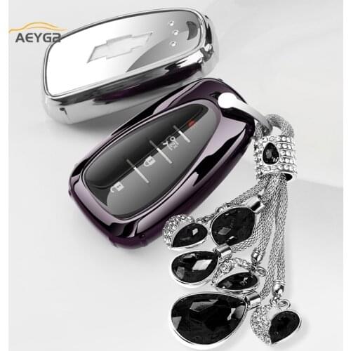 Soft TPU Car Remote Key Cover Case For Chevrolet Cruze Spark Sonic Camaro Volt Bolt Trax Maibu Chevy Malibu Key Protector Shell