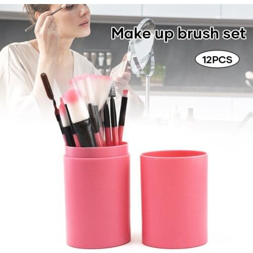 Makeup Brushes Set Professional 12pcs Make Up Brushes for Foundation Powder Concealers and Eyeshadow with Storage Box SK