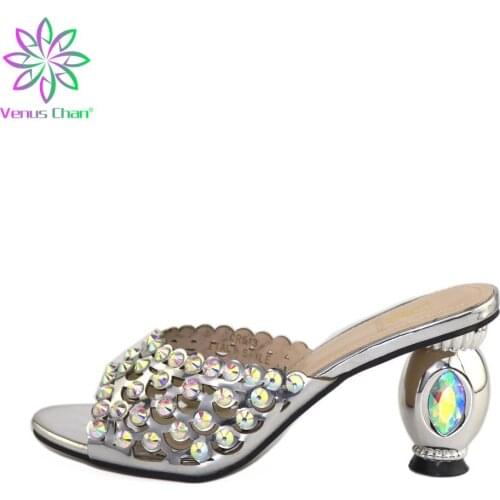 New Arrival African Women Wedding Shoes Summer High Heels Women Shoes High Quality Italian Sandals Pumps Shoe for African Party