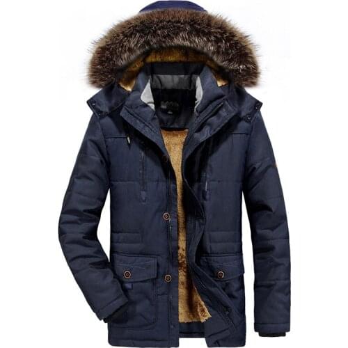 -15 Degree Winter Parkas Jacket Men Fashion Hooded Collar With Fur Windbreaker Men Clothing Wool Liner Keep Warm Parka Coat Men