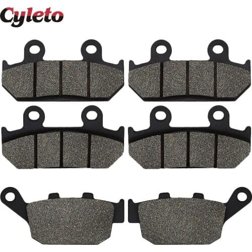 Cyleto Motorcycle Front and Rear Brake Pads for HONDA XRV750 XRV 750 Africa Twin 1990 1991 1992 1993