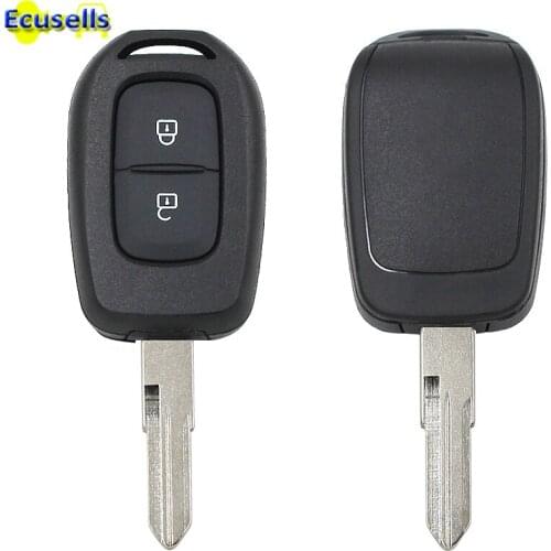 Remote Key Shell Case Fob 2 Button for Renault Duster Dokker Trafic Master Twingo Clio 4 Logan 2013-2017 uncut VAC102 blade