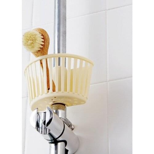 2PCS Buckle-type Kitchen Sink Drain Basket Plastic Sponge Rack Nozzle Tube Rack For Bathroom Supplies Faucet Rack For Home