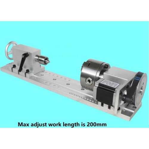 Rotary table 4th axis fourth axis of the engraving machine (A axis, rotating axis, CNC indexing head)
