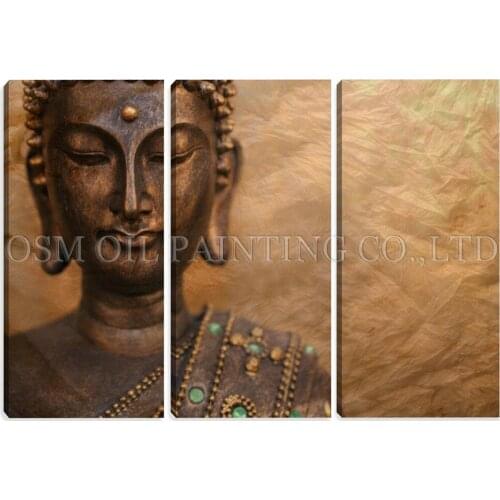 Top Artist Handmade High Quality Abstract Buddha Oil Painting on Canvas Handmade Modern Buddha Wall Painting for Living Room