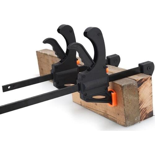 1pc 4\6\8\10\12 Inch Quick Ratchet Release Speed Squeeze Wood Working Work Bar Clamp Clip Kit Spreader Gadget Tool DIY Hand