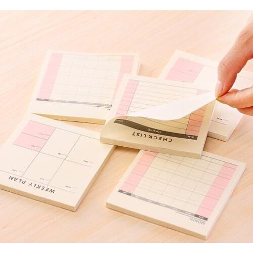 1 PCS New Creative Lovely Kawaii Weekly Monthly Work Planner Book Diary Agenda Filofax Dokibook For Kids School Supplies