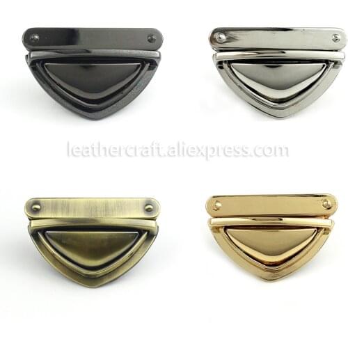1x Metal Heavy duty Push Lock Clasp Tongue Lock Leather Craft Bag Purse Handbag Shoulder Bag Closure DIY Hardware Accessories