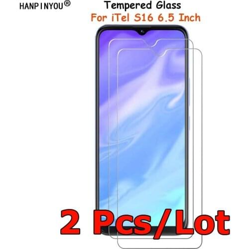 2 Pcs/Lot For iTel S16 6.5" Tempered Glass Screen Protector Ultra Thin Explosion-proof Protective Film