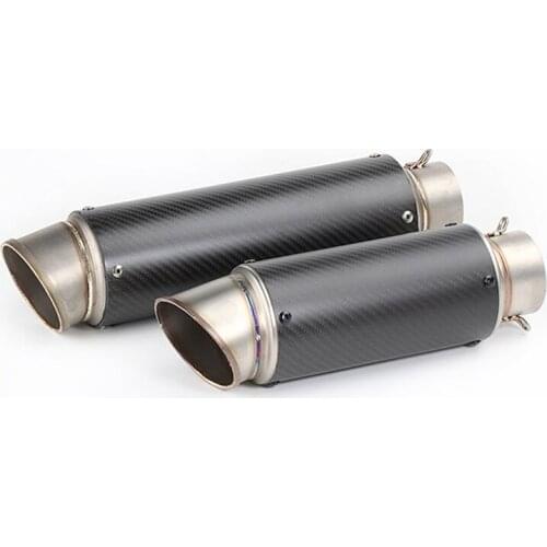 51mm 60mm Motorcycle Exhaust Pipe Motoproject Exhaust Moto Pipe Muffler Carbon Fiber For bmw R1200GS R1 R3 R25 ER6N Left Right