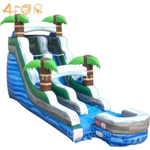 AEOR commercial inflatable slide giant inflatable slide inflatable water pool slide for back yard