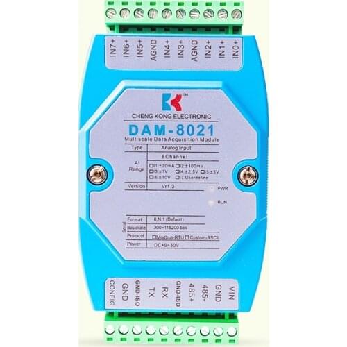 Analog Output Module RS232 to 4-20ma0-10V Intelligent Transmitter Modbus DAM-DA
