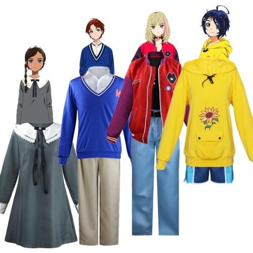 Anime WONDER EGG PRIORITY Ohto Ai Hoodie Unisex Sweatshirt Kawai Rika Jacket Suit Momoe Sawaki Costume Wig Cosplay Outfits