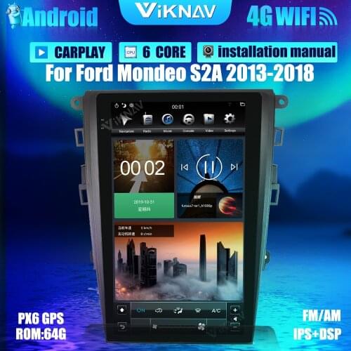 13.6 inch Android Car GPS navigation System Car radio For Ford Mondeo S2A 2013-2018 DVD Multimedia Player 2din