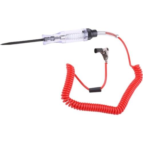 X7AE Auto 6V 12V 24V DC Car Electric-Auto Wire Circuit Tester Car Test VoltMet Long Probe Pen Bulb Automobile Maintenance