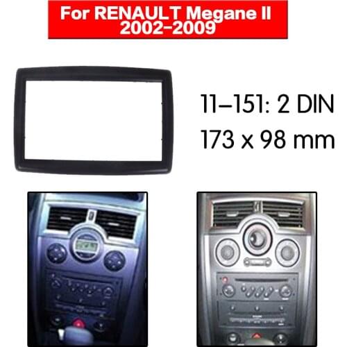 Car Radio frame Audio Fascia For RENAULT Megane II 2002-2009 Car Stereo Radio Fascia Panel Installation Adapter DVD player Frame