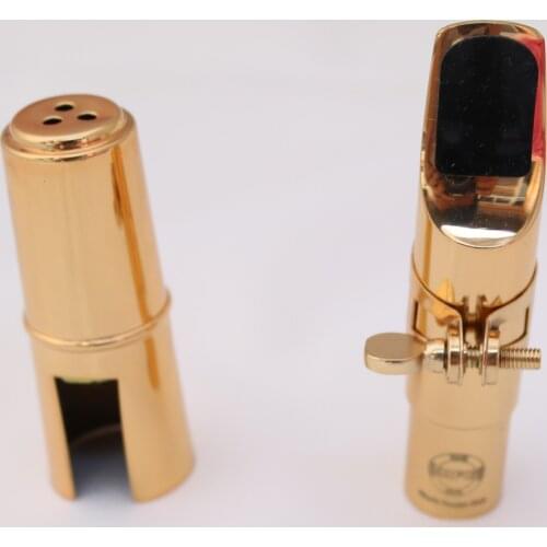 Free Shipping MFC Professional Tenor Soprano Alto Saxophone Metal Mouthpiece Gold Plating Sax Mouth Pieces Accessories