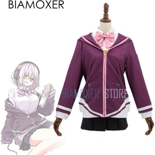 Biamoxer Anime! SSSS.GRIDMAN Shinjo Akane School Uniform Cosplay Costume Fashion Women Daily Suit New Free Shipping