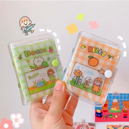 Yisuremia New 40 Sheets Kawaii Mini Pocket Loose-Leaf Diary Notebook Binder Journal Agenda Book Korean School Office Stationery