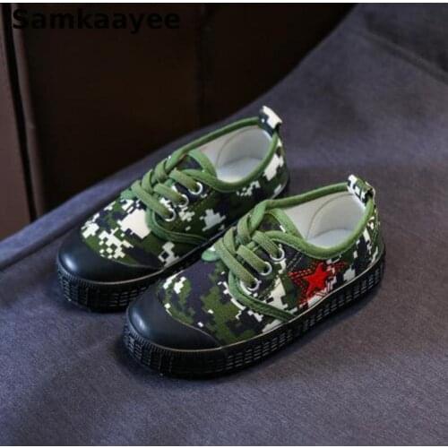 2-18y Children Flat Canvas Shoes Spring Autumn Kids Sneakers Baby Girls Boys Casual Soft Bottom Breathable Camouflage Footwear 3