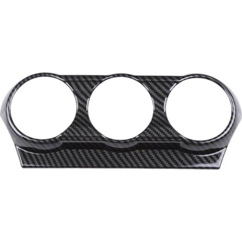 For Mazda Demio DL Sedan DJ Hatchback 2015 2016 2017 Carbon Fiber Air Conditioning Switch Cover Trim Car Styling Accessories