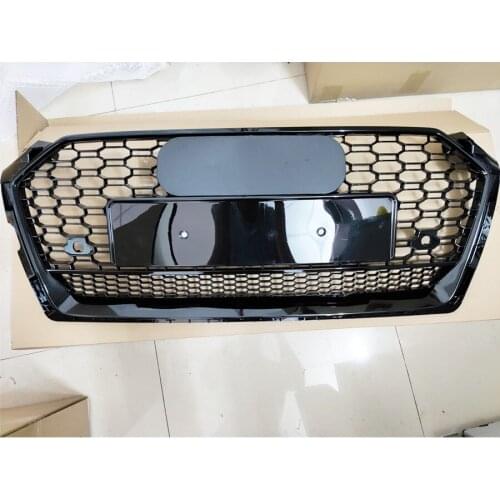 For RS5 Style Front Sport Hex Mesh Honeycomb Hood Grill Black for Audi A5/S5 B9 2017-2019 car accessories