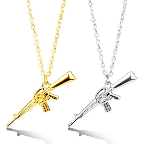 Dongsheng CS Necklace Pistol Gun Cannon Weapon Ounter Crossfire Game Pendant Jewelry Game Necklace Fans Gift -30